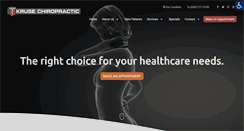 Desktop Screenshot of krusechiropracticdakotadunes.com